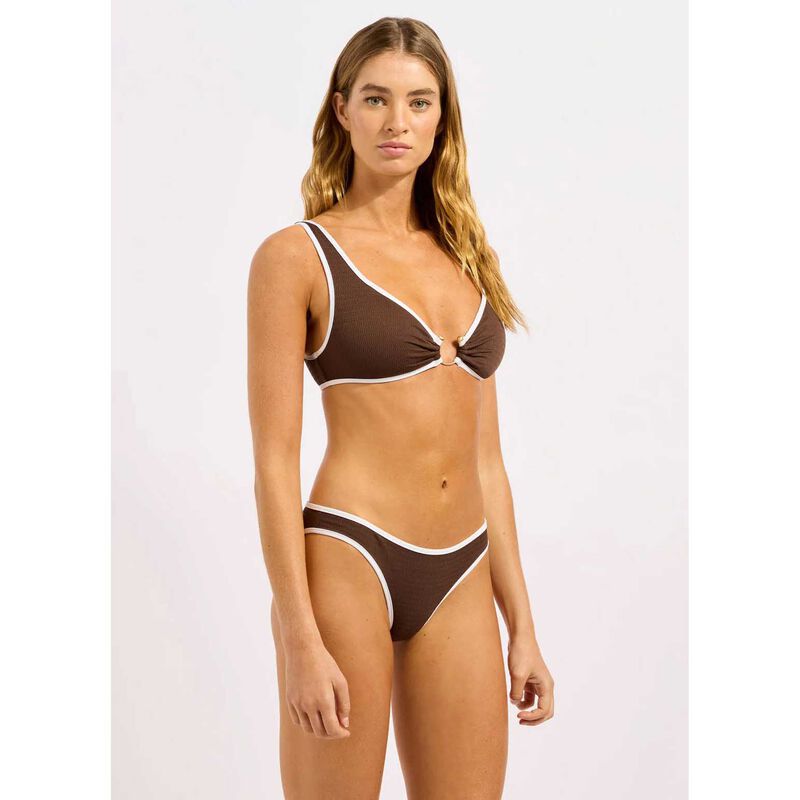 Seafolly Beach Bound Ring Front Triangle Bikini Top image number 2